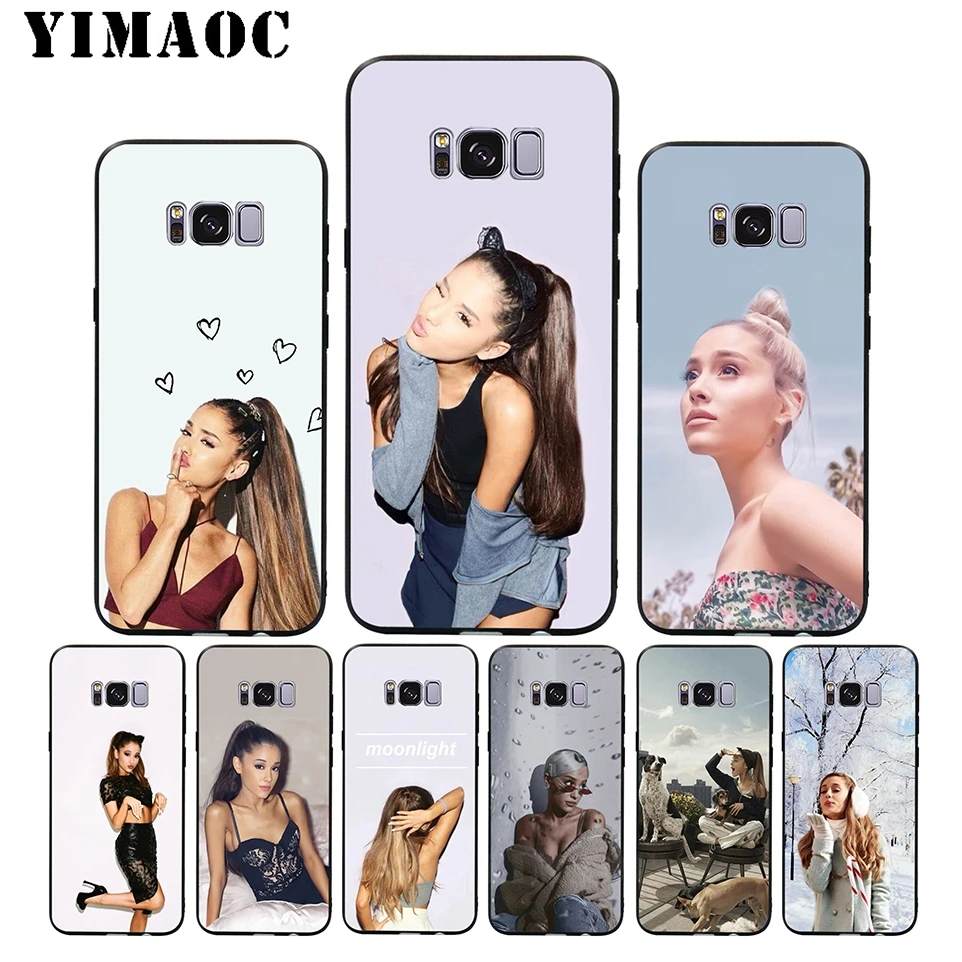 YIMAOC A9 Ariana Grande AG Girl Soft Silicone Case for Samsung Galaxy S9 S8 A6 Plus 2018 S7 S6 Edge A5 A3 2017 2016 Note 8 9 |