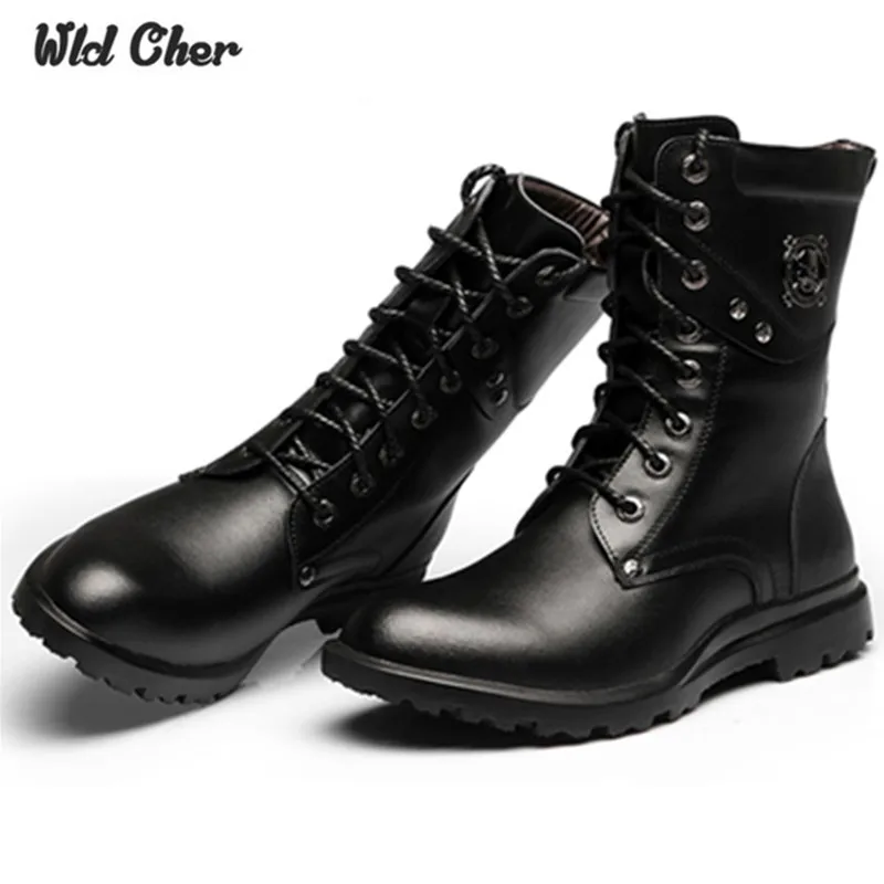 Buy 2017 Fashion Classic Luxury Men Boots Genuine
