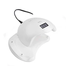 SUN5 48 Вт Двойной УФ светодиодный светильник для ногтей Сушилка для ногтей гель лак отверждения свет с нижней 30 s/60 s таймер ЖК-дисплей