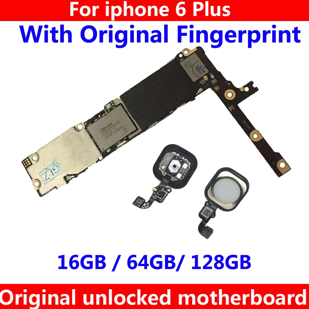 

with / without Touch ID for iphone 6Plus 6 Plus 6P original motherboard 16GB 64GB 128GB IOS system mainboard Clean iCloud board