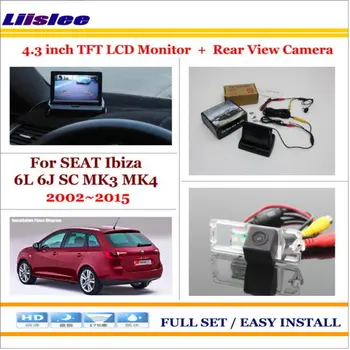 

Liislee For SEAT Ibiza 6L 6J SC MK3 MK4 2002~2015 - 4.3" LCD Monitor + Car Rearview Back Up Camera = 2 in 1 Car Parking System
