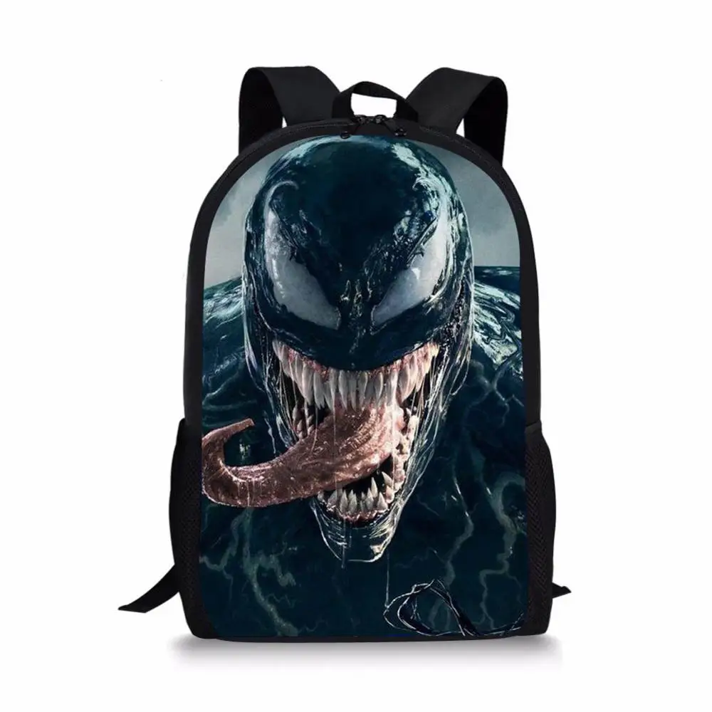 Рюкзак Venom для мальчиков, Большая вместительная сумка для книг, черный мужской повседневный рюкзак, 3 шт., школьная сумка и чехол-карандаш, сумка для мальчиков-подростков - Цвет: L4446C