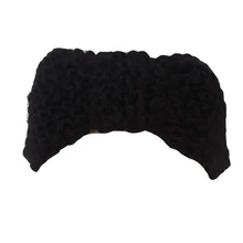 Вязанный крючком бант резинки для волос вязаная шапка зимняя шапка