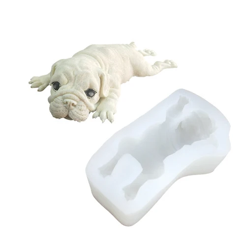 XINAHER силиконовые формы Шарпей 3D мыло формы из формочка щенок собаки формы силиконовые формы в виде животных аромат камня формы - Цвет: style 4