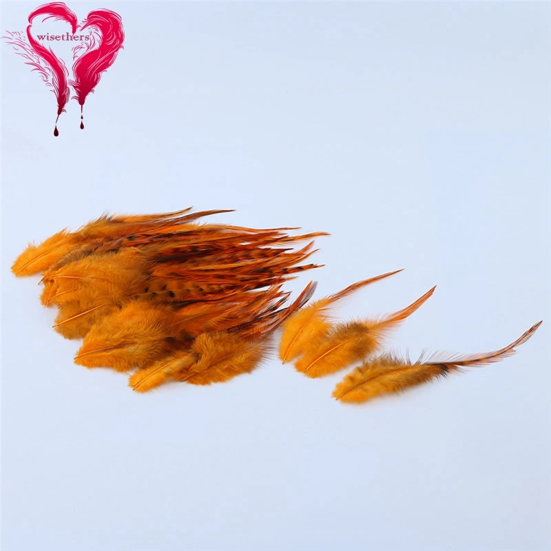7 orange qinghuajian rooster saddle feather 3