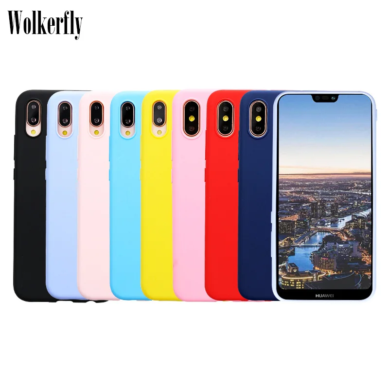 

Macaron Color Phone Case For Huawei Mate 20 10 Lite Pro Soft TPU Case On Honor Note 10 10 9 Lite 8X Max 7X 7A 7C 6C Play Cover