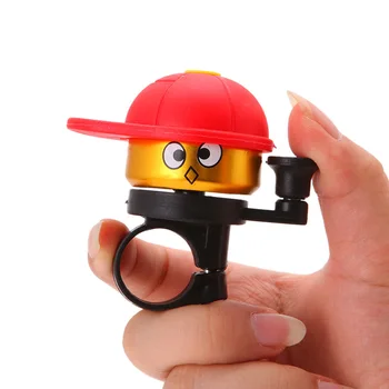 

1pc Mini Bicycle Bell Ring Cartoon Bike Hat Horn Loud Alarm Handlebar Metal Bell Ring Bicycle Accessories Random delivery