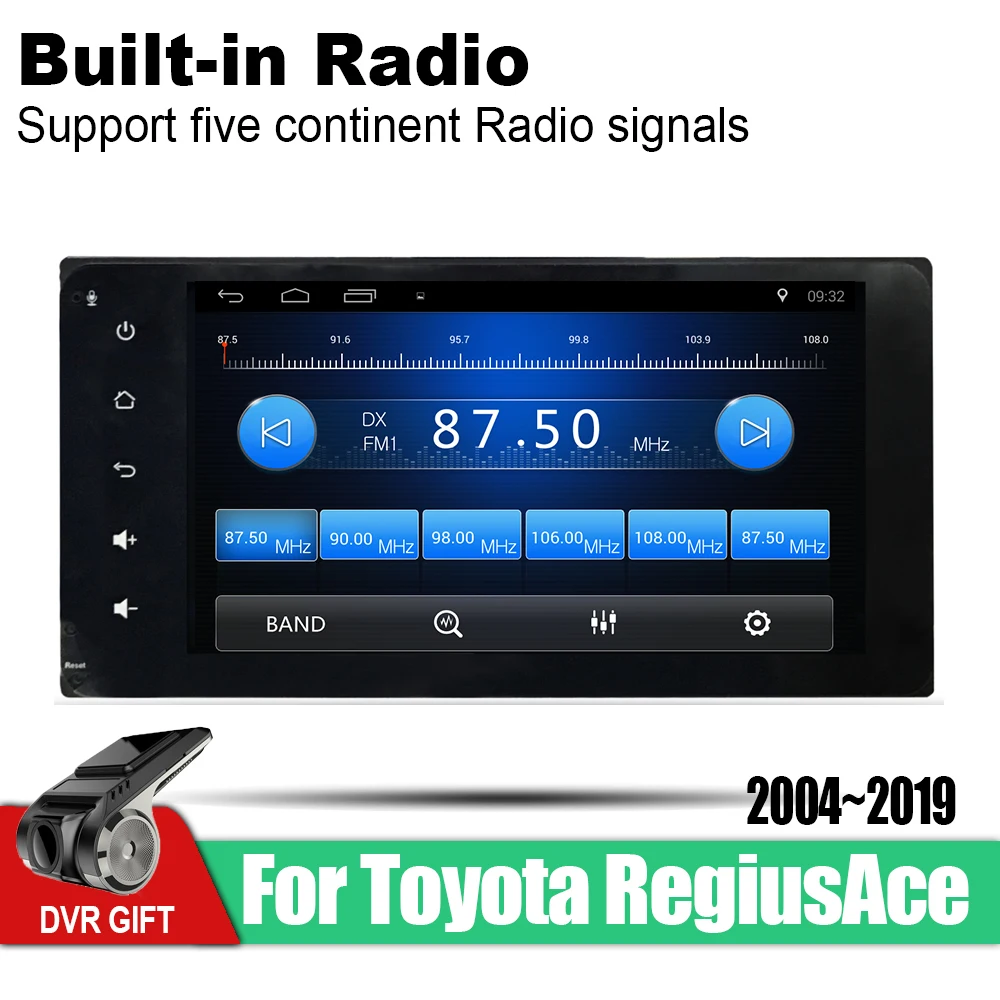 Clearance ZaiXi Android Car 2 din multimedia GPS Navigation For Toyota RegiusAce 2004~2019 vedio stereo Radio audio wifi video map video 2