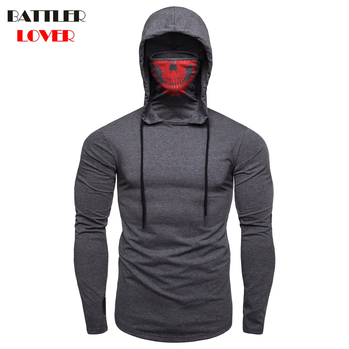 2018 Skull Pullovers Hoodies Men Autumn Hooded Hoodies Mens Sweatshirts Hip Hops Males Casual Brand Hombre Slim Hoody Sweatshirt