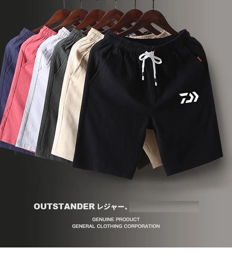 

2019 Summer Spring DAIWA Fishing Shorts Outdoor Sport Cotton Men Cycling Hiking Fishing Pants Plus Size Fishing Clothing