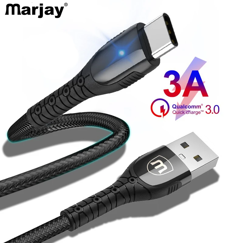 Marjay 3A USB نوع C كابل ل USB C الهاتف المحمول كابل شحن سريع نوع C كابل ل USB نوع -C الأجهزة لسامسونج S8 Xiaomi Marjay 3A USB نوع C كابل ل USB C الهاتف المحمول كابل شحن سريع نوع C كابل ل USB نوع -C الأجهزة لسامسونج S8 Xiaomi