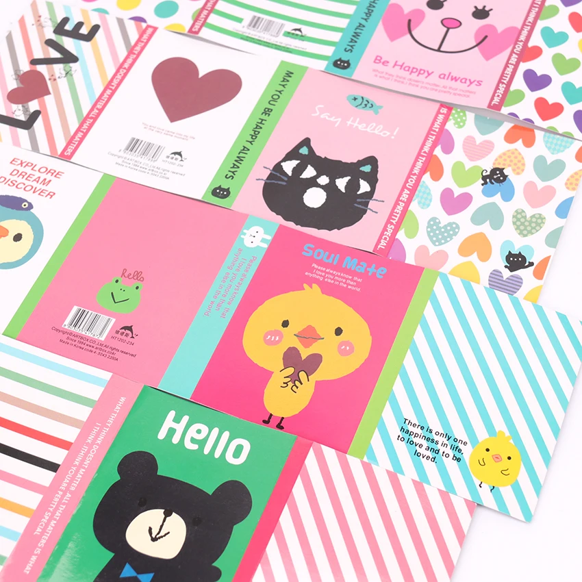 

1PC/180 Sheets Lovely Cartoon Animals Memo Pad Sticky Notes Memo Notebook Stationery Papelaria Escolar School Supplies