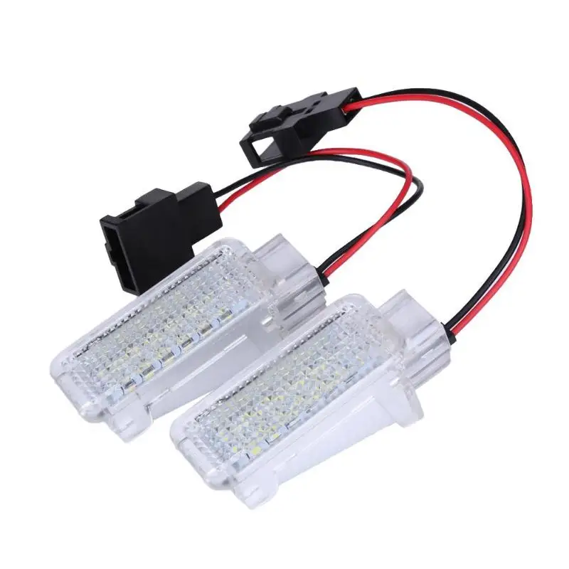 2Pcs CANbus 18 LED Auto Door Courtesy Light Car Footwell/Trunk Lamp Light-emitting Diode Interior Lighting for Audi A4 A6 White 2Pcs CANbus 18 LED Auto Door Courtesy Light Car Footwell/Trunk Lamp Light-emitting Diode Interior Lighting for Audi A4 A6 White