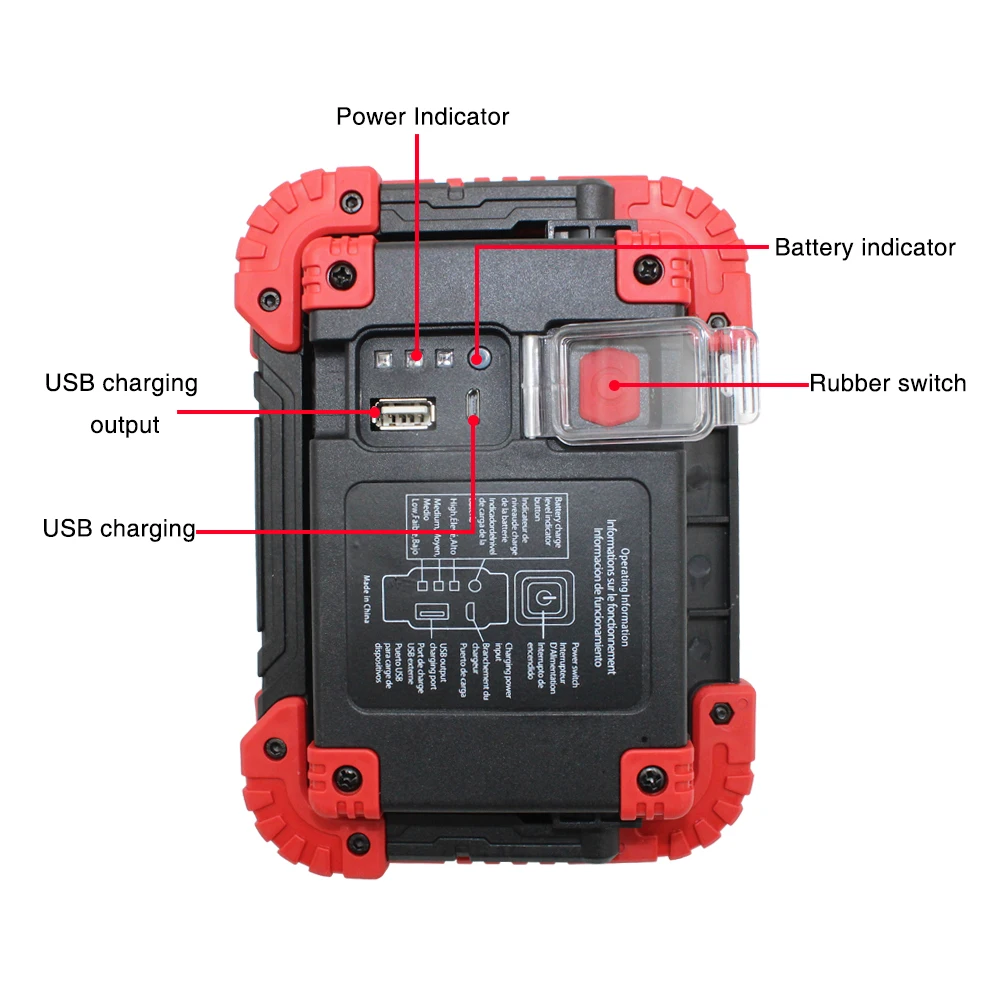 10 Вт COB портативный светильник s 4400mah перезаряжаемый походный фонарь led usb наружный