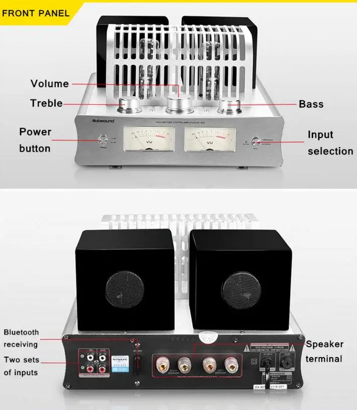 Douk звуковая вакуумная трубка усилитель Bluetooth стерео Hi-Fi Гибридный одноконцевый усилитель мощности класса A 220 В