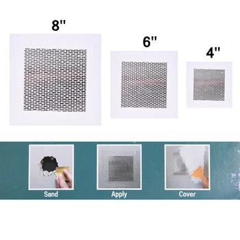 

1PC 4'' 6'' 8'' Drywall Repair Patch Wall Hole Ceiling Damage Aluminum Mesh For Wall Repairing Patch