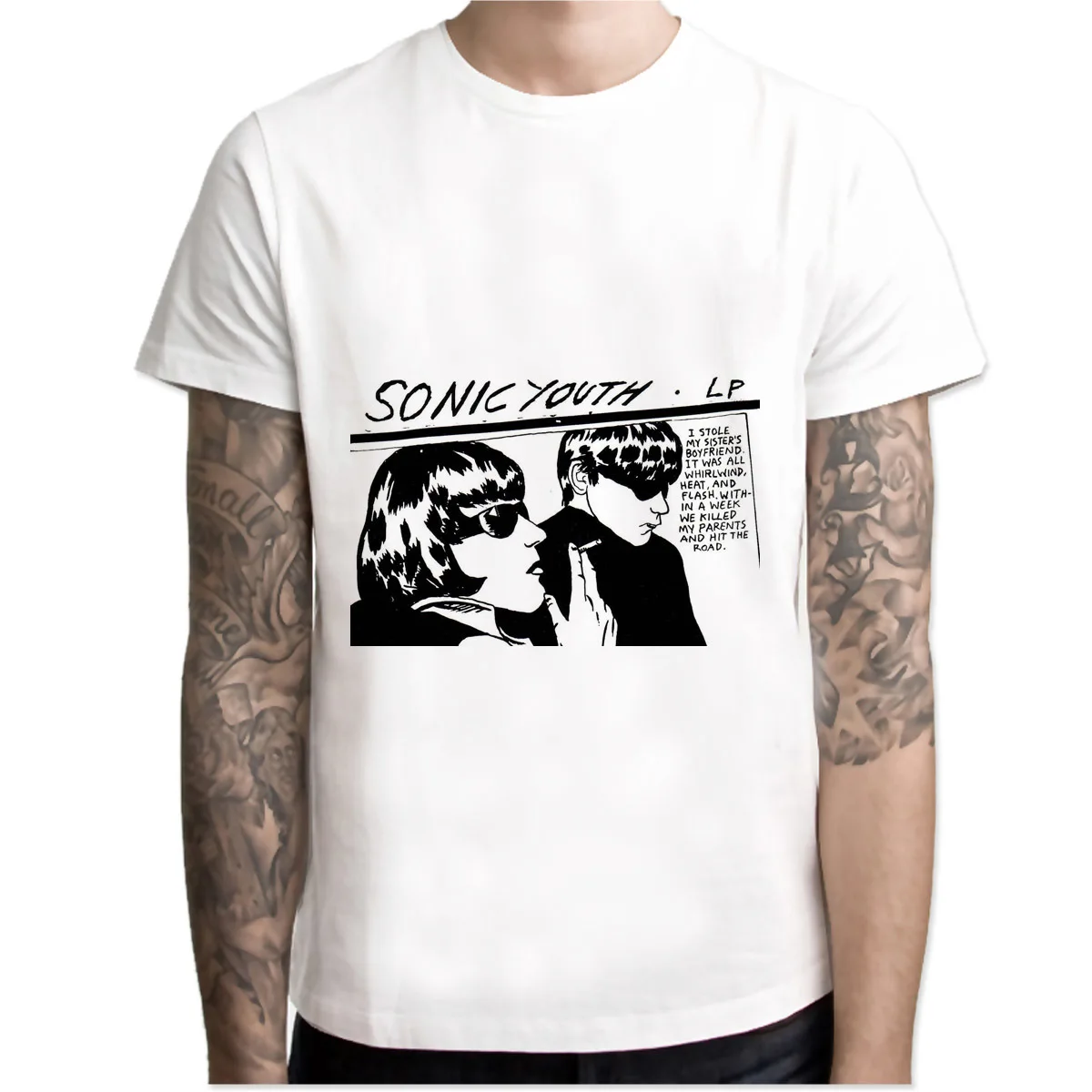 Buy sonic youth t shirt men cartoon 2017 cool funny