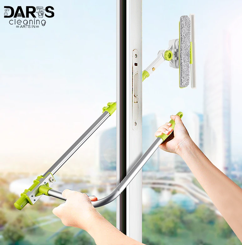DARIS Window Cleaning brush Microfiber Extension Squeegee Cleaner Detachable Microfiber Brush