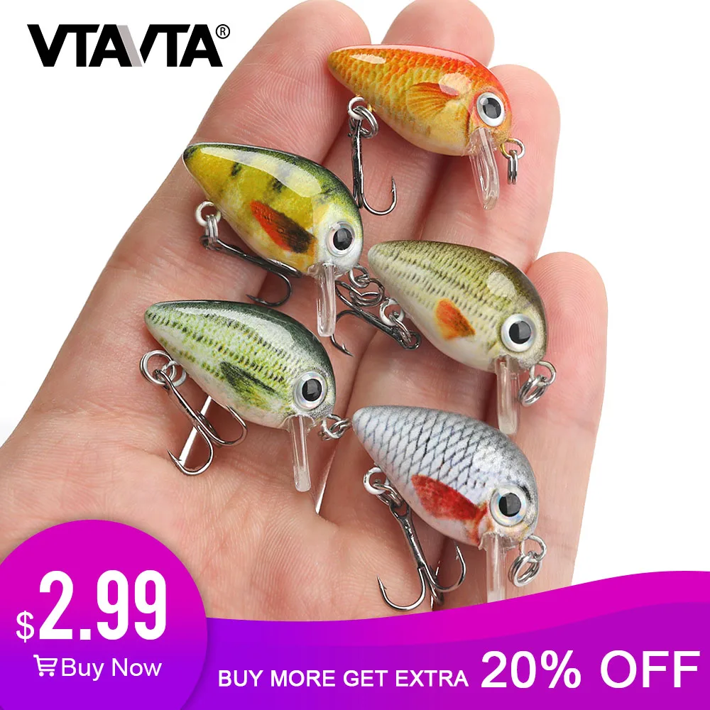 VTAVTA 5 قطعة 1.5g 3 سنتيمتر البسيطة Wobblers/Crankbait الصيد إغراء الاصطناعي الطعم الصلب العائمة المتذبذب للأسماك باس الصيد معالجة VTAVTA 5 قطعة 1.5g 3 سنتيمتر البسيطة Wobblers/Crankbait الصيد إغراء الاصطناعي الطعم الصلب العائمة المتذبذب للأسماك باس الصيد معالجة
