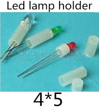 

1000pcs/lot Diameter 3mm LED Plastic Spacer Holder Case Socket Clips Base For Diodes Outer Diameter 4mm*5mm (Length)