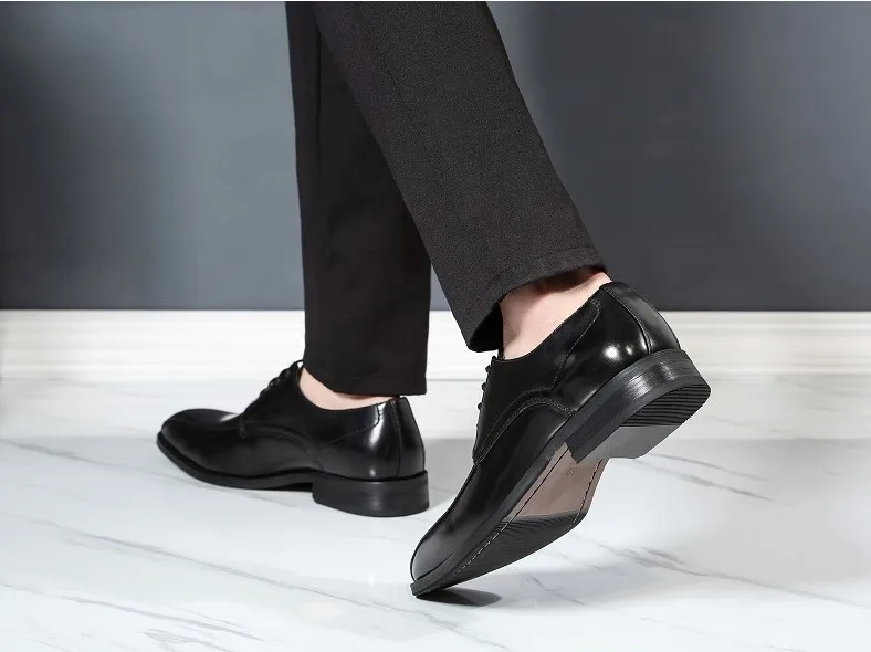 Oxford Preto Brogues Sapatos Vestido De Couro 2019 Casamento Mens Qualidade Homens Alta Para Atacadores Formais 8UFnwxqfE