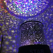 New Fashion LED Night Light For Kids Rotating Star Projector Colorful Lamp Figurine Lights Party Valentines Holiday