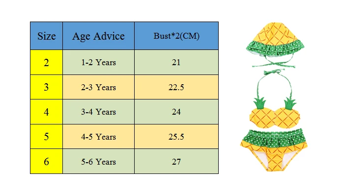 Летнее платье для детей от 1 года до 6 лет Детские Одежда для детей; малышей; девочек купальные костюмы ананас; бикини; танкини; комплект из 3 предметов одежды для малышей: жилет+ рубашка+ Шапки купальный костюм