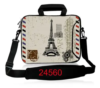 

Paris Tower Ultrabook Handlebag Soft Laptop Shoulder Bag Computer Bag Smart Cover For 11" 13" 14"15" Macbook Air Pro Retina
