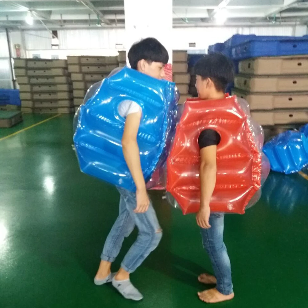 

JIAINF 60*50cm Air Bumper Ball Inflatable Body Suit Eco-Friendly PVC Wearable Body Bubble Zorb Soccer Suit For Kids Knocker Ball