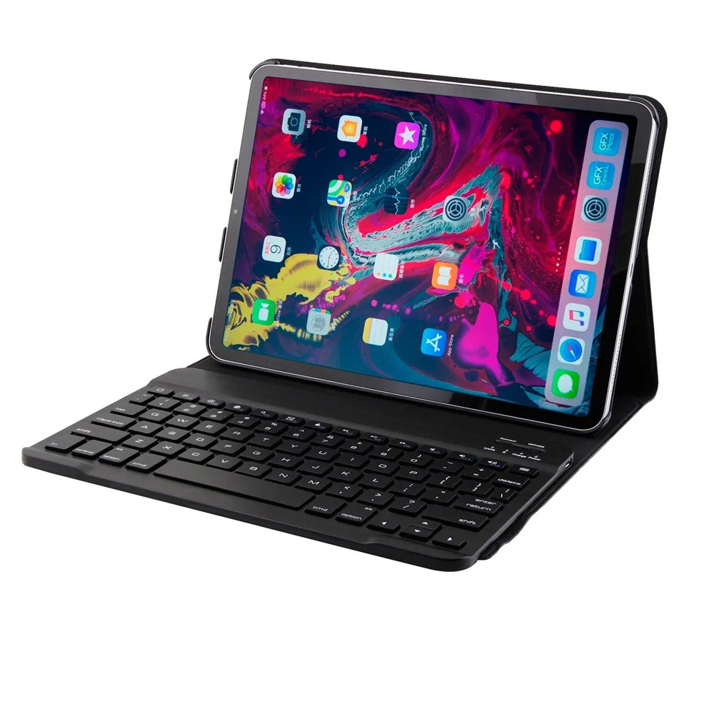 

For iPad Pro 11 Leather Stand Case Cover+Detachable Wireless Bluetooth Keyboard 11.23
