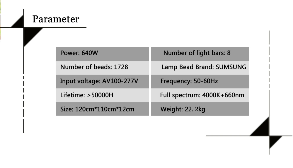 640 Вт полный спектр светодиодный светильник для выращивания, samsung 3000K 660nm красные растения для выращивания, гидропонная система теплицы для выращивания растений