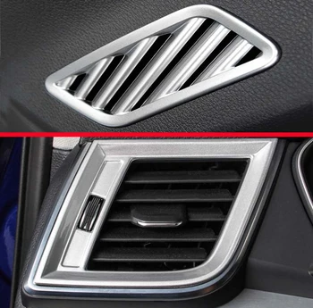 

For Audi Q5 FY 2018 2019 ABS Chrome Matte Air Vent Outlet Cover Dashboard Trim Bezel Frame Molding Garnish Accent Styling