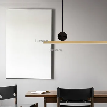 

Modern LED Pendant Lights Brass Loft Decor Outdoor Geometric Strip Minimalism Restaurant Hanging Lamp Living Room Light Fixtures