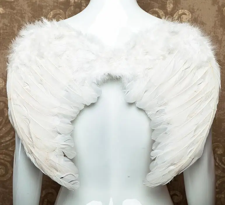 

Adults Teens kid White Feather Wing Cos Angel Fairy Halloween Christmas Dress Up Fancy Dress Wings Hen Night Party Costume props