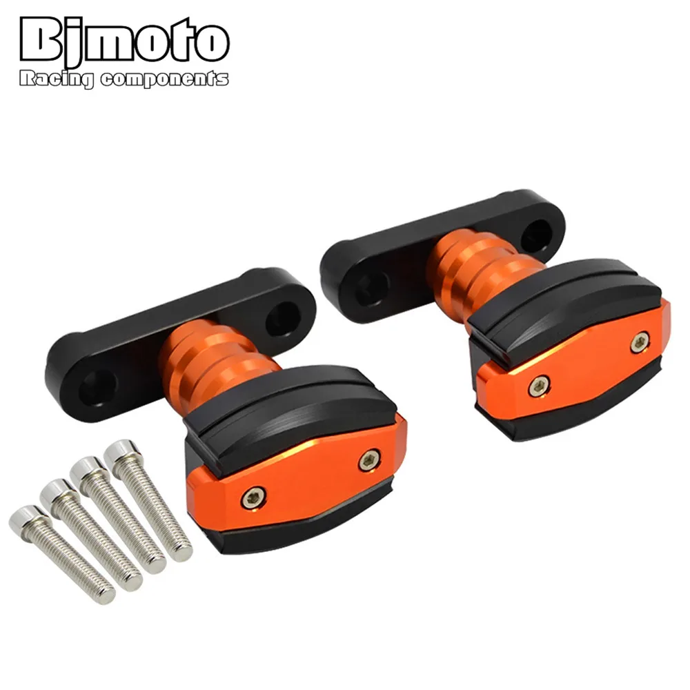 

BJMOTO New CNC Aluminum Motorcycle Falling Protection Left and Right Frame Sliders Protector For KTM DUKE 125 200 390 2013 -2018