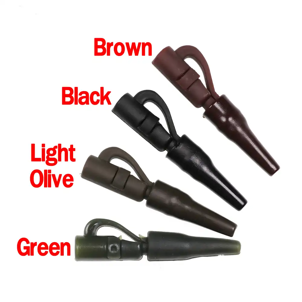 Back Lead Clips and Rubber Pack of 50 Carp Coarse