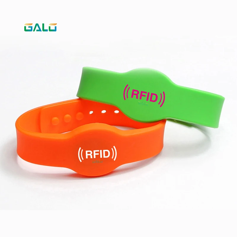 

125khz EM4100 TK4100 Wristband RFID Bracelet ID Card Silicone RFID Band Read Only No Printed Color optional