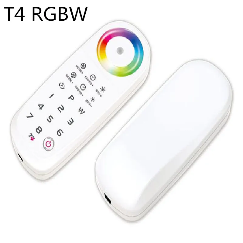 

T4 2.4G LED Touch Controller RF Remote Control 8 Zone RGBW RGBWW LED Strip Light and LED Panel Lighting