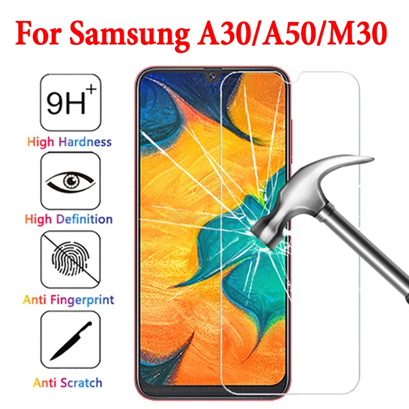 

Protective Glass On For Samsung Galaxy M30 A30 A50 Screen Protector Tempered Glas A M 30 50 Sansung Galax Verre Tremp Case Film