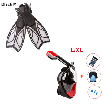 

Transparent Anti Fog Full Face Snorkeling Mask Diving Snorkel 2 In 1 For Gopro 180 Degree Dry Easy Free Breath Dive Gear Tube