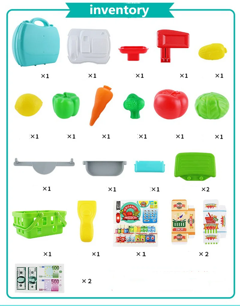 23 шт./компл. кухонный инструмент игрушки DIY моделирование принадлежности для супермаркетов ролевые игры родитель-ребенок Взаимодействие