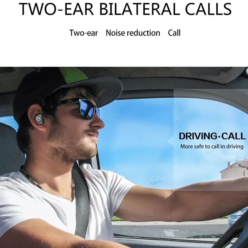 

TWS Mini Bluetooth 5.0 In-Ear Wireless Bluetooth Earphone Waterproof Sports Smart Connection Headset With Charging Box for phone