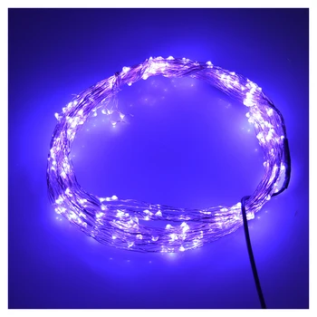 

LED String Light Copper Wire Bedroom LED Fairy Starry Lights for Garden Path Xmas Christmas Tree Decora(40 LEDs, Purple, 13ft)
