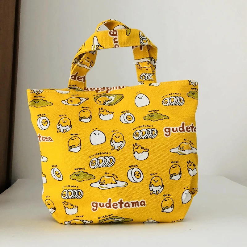 Gudetama Lunch Bag Cartoon Cute Bags Canvas Picnic Travel Storage Bag Fashion Lunch Bags for Women Girls Ladies Kids Gudetama Lunch Bag Cartoon Cute Bags Canvas Picnic Travel Storage Bag Fashion Lunch Bags for Women Girls Ladies Kids