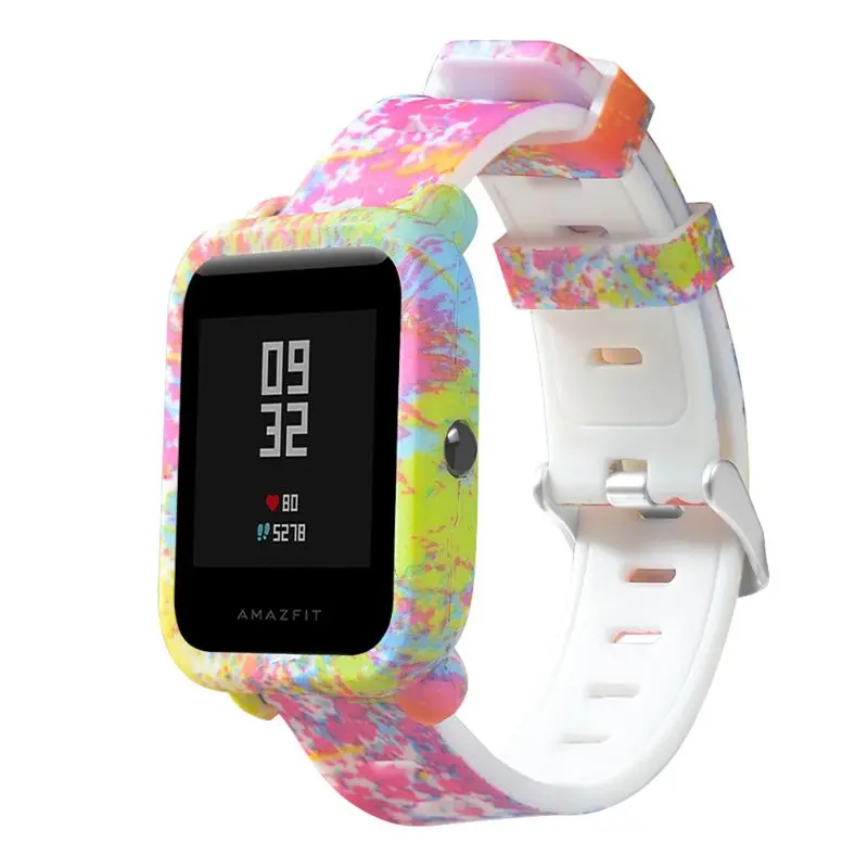 Регулируемый мягкий силиконовый наручный ремешок на замену для Xiaomi Huami Amazfit Bip Smartwatch Браслет 20 мм аксессуары