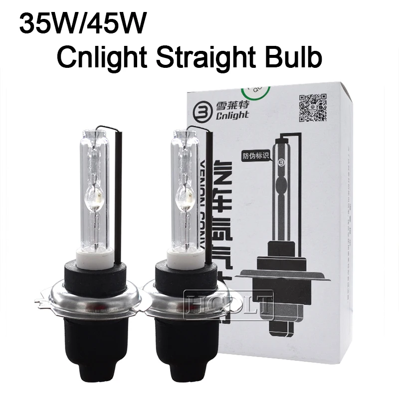 HCDLT Original Cnlight HID Xenon H7 H1 H11 HB3 HB4 D2H Bulb 35W 45W 4300K 5000K 6000K Car Headlight Cnlight Straight Ball Bulb (1)