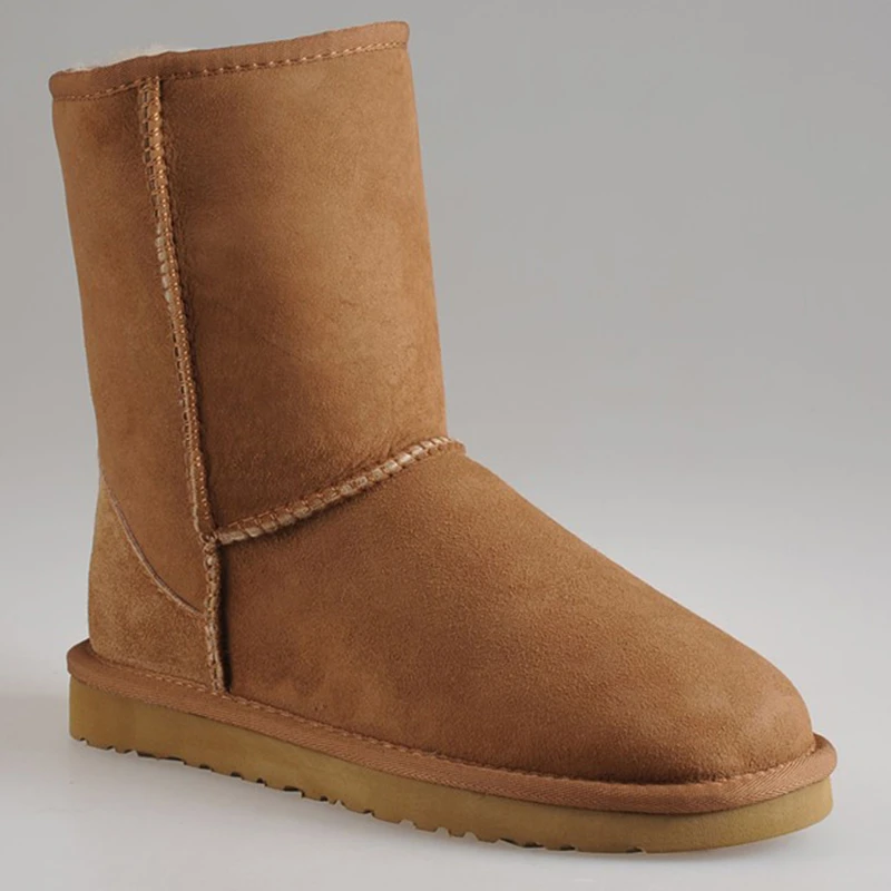 2016 women’s winter sheepskin snow boots Classical warm fashion boots 100% Wool fur flat shoes basic Australia sheepskin boots