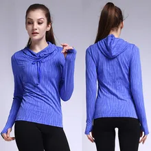 Women Workout Top Hoody Gym T Shirts Fitness Clothing Sport Sweatshirts For Female Yoga Hoodies Running Tees Jacket Tops E61