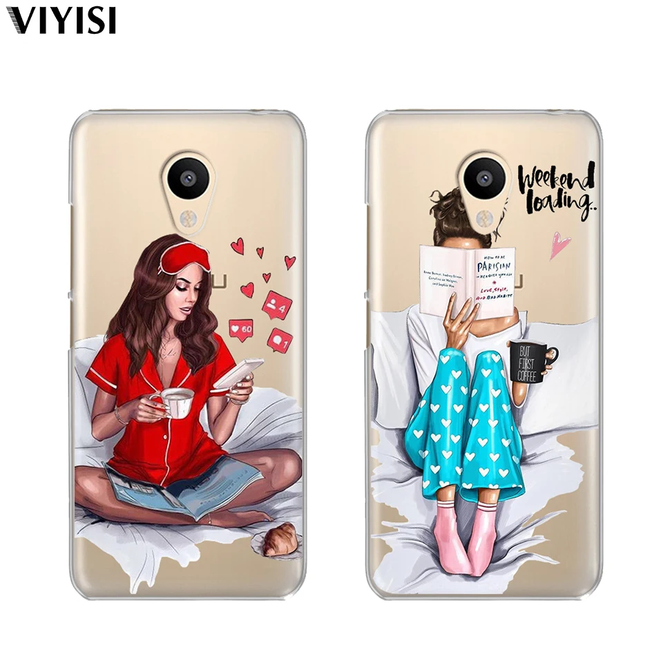 

For Meizu Pro7 Case U20 U10 M6 5 Note M5S 5C M3s 3Note Pro6 Cover Etui Princess Weekend Mom Girl Boy Phone Case Fundas