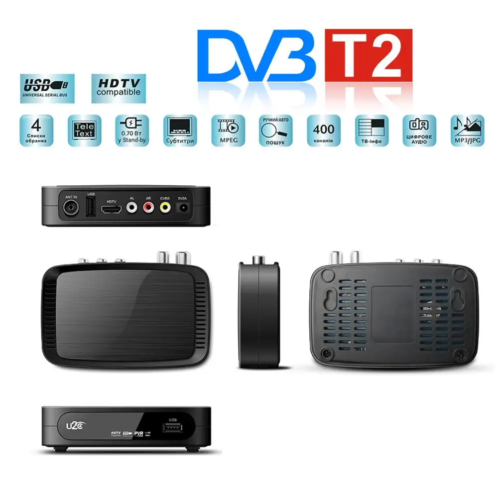 USB2.0 DVB T2 TV Tuner Wifi DVB T2 Receiver Full HD 1080P Digital Smart ...
